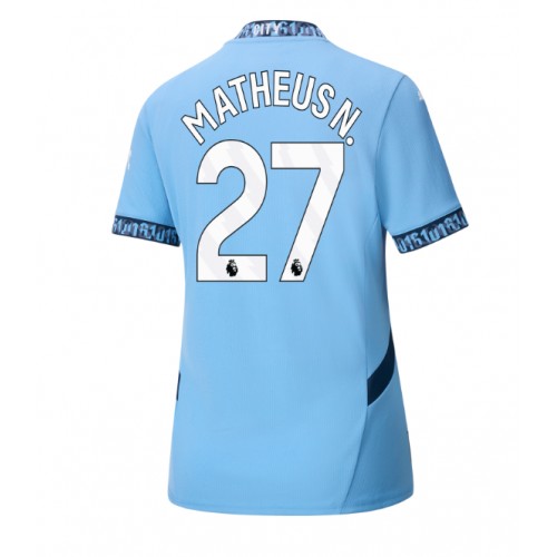 Dámy Fotbalový dres Manchester City Matheus Nunes #27 2024-25 Domácí Krátký Rukáv